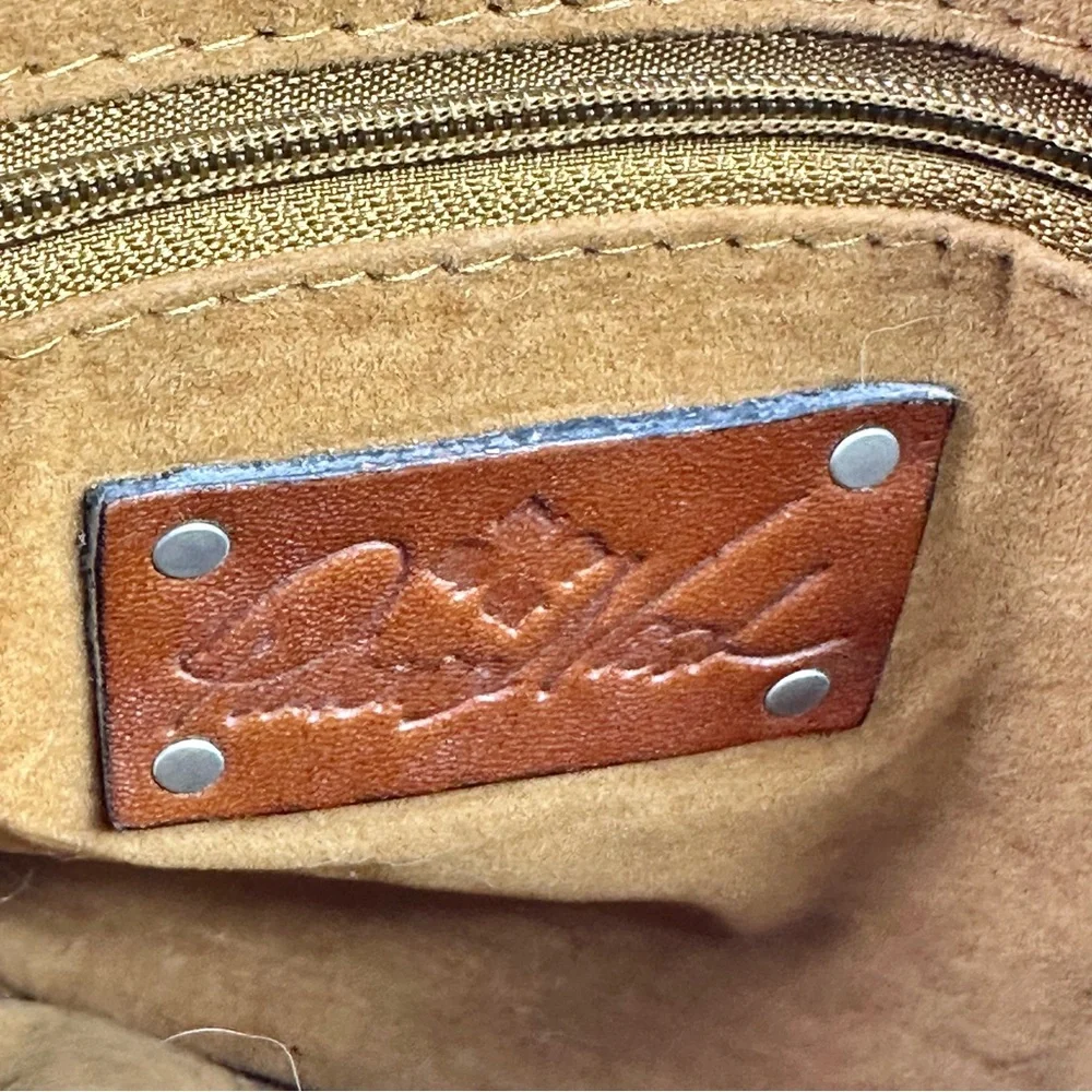 Patricia Nash Clutch / Wristlet Italian Leather Tooled Turquoise NWT